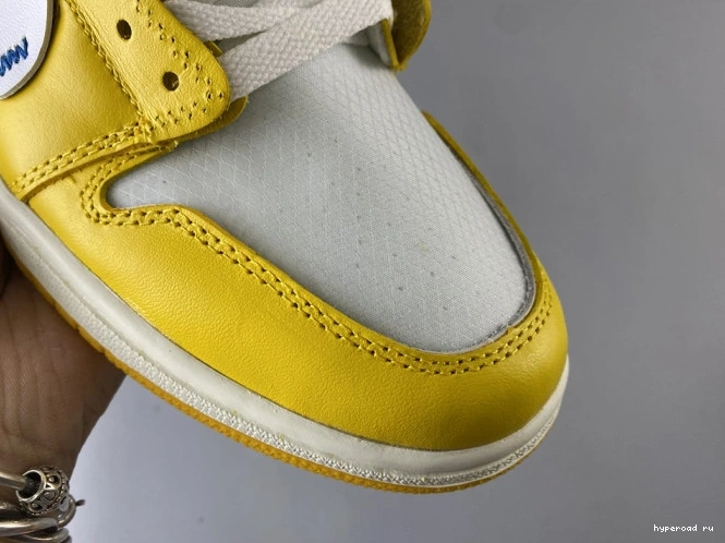 Powder AQ0818-149 x Off-White 1 Jordan Air White NRG Yellow-Cone Dark 1212